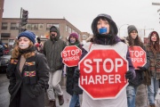 14.03.2015 - Manifestation contre le projet de loi C-51 à Montréal